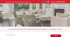 Desktop Screenshot of davesandsoncleaning.com